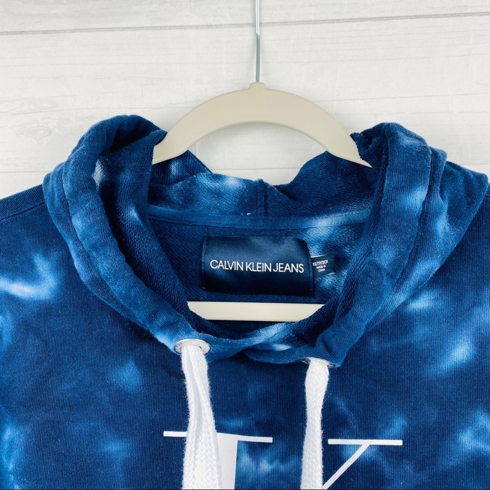 Calvin Klein | Women’s Monogram Cropped Hoodie - Picture 3 of 5